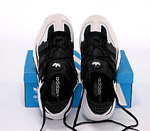 Чоловічі кросівки Adidas Niteball Black White Silver H67360, фото 2