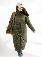 Женская удлиненная куртка Norah стеганая норма/батал разные цвета размер от 46 до 68