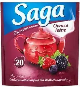 Фруктовий чай у пакетиках Saga лісові ягоди, Польща