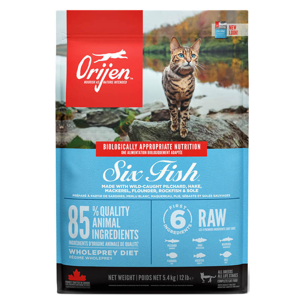 Orijen Six Fish Cat (42/20) для котів всіх порід і вікових груп 1,8 кг