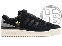 Женские кроссовки Adidas Forum 84 Low Black White Carbon Q46366