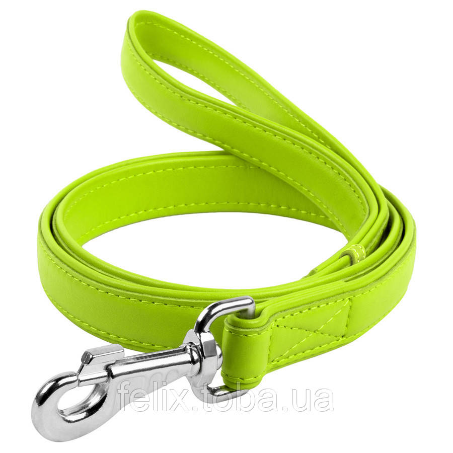 Купить Поводок для собак кожаный WAUDOG Glamour, Ш 18 мм, Дл 122 см ...