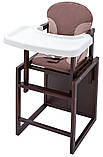 Стільчик-трансформер Babyroom Поні-220 тонований шоколад / капучино, фото 2
