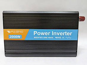 Інвертор   Pulsepad MSW-1500 12 V 2000 W MODIFIED SINE WAVE Максимальна потужність, Вт: 4000