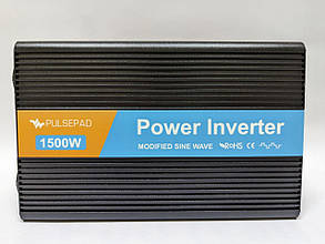Інвертор  Pulsepad MSW-1500 12V 1500W MODIFIED SINE WAVE Максимальна потужність, Вт: 3000