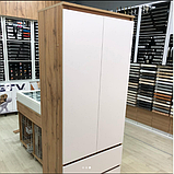 Шафа 2+2 без ручок «Дуб Тахо & Біла Аляска» з полицями, фото 2