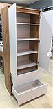 Шафа 2+2 без ручок «Дуб Тахо & Біла Аляска» з полицями, фото 3