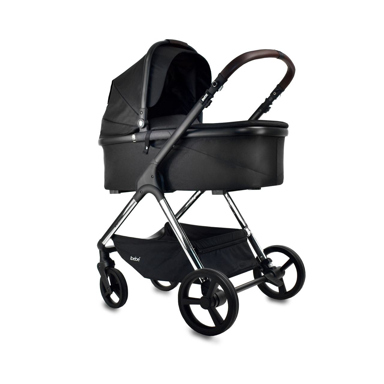Дитячий візок Ibebe ICE 2 в 1 New 2022 Ice 02 Black Silver