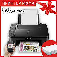 Мфу принтер копир сканер Canon Принтер цветной 3в1 Кенон Беспроводной струйный принтер для дома