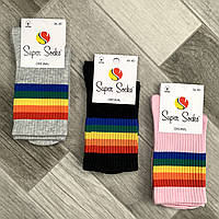 Носки женские демисезонные хлопок Super Socks, арт 001, ассорти 008, размер 36-40, 001