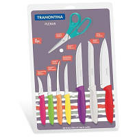 Набор ножей Tramontina Plenus 8 предметов (7 ножей + ножницы) (23498/917) - Вища Якість та Гарантія!