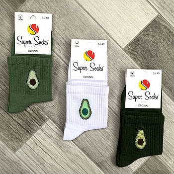 Шкарпетки жіночі демісезонні бавовна Super Socks, арт 004, асорті 032, розмір 36-40, 004