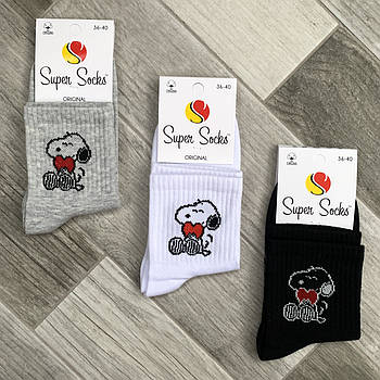 Шкарпетки жіночі демісезонні бавовна Super Socks, арт 004, асорті 025, розмір 36-40, 004