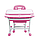 Дитяча парта зі стільчиком FunDesk Sorriso Pink, фото 6