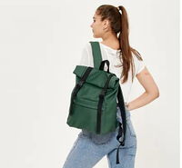 Рюкзак ролл зеленый для ноутбука практичный стильный с регулируемым размером 41х30х16 см, 54х30х16 см MR