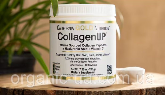 California Gold Nutrition, CollagenUP, гидролизованные пептиды морского ...