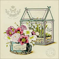 Схема для вишивання бісером на художньому полотні: Квіти-2