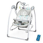 Крісло-гойдалка для немовлят з електро-заколисуванням El Camino ME 1028 SENSA Circles Mint (механізм гойдання: маятник) [Склад