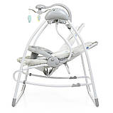 Крісло-гойдалка для немовлят з електро-заколисуванням El Camino ME 1028 SENSA Circles Mint (механізм гойдання: маятник) [Склад, фото 2