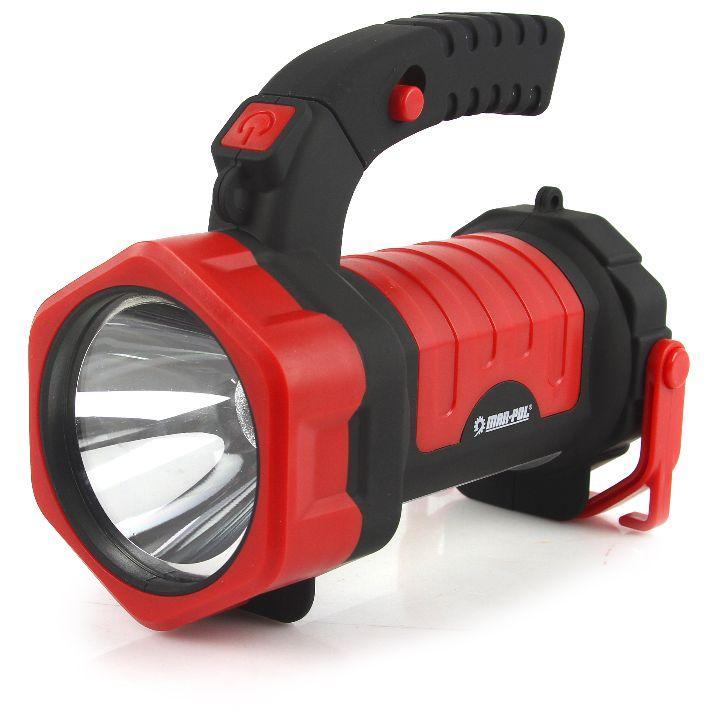 Фонарь Прожекторный Аккумуляторный Mar-pol 220 Lm 3W LED Черно-красный ...