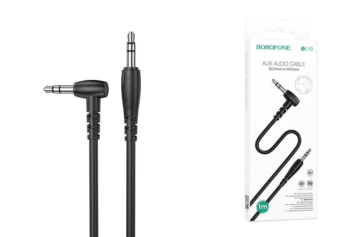 Аудіокабель BOROFONE BL10 AUX audio cable 1m Black