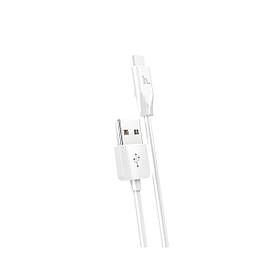 Кабель HOCO X1 USB to Type-C 3A, 1m, PVC, PVC connectors, White ly
