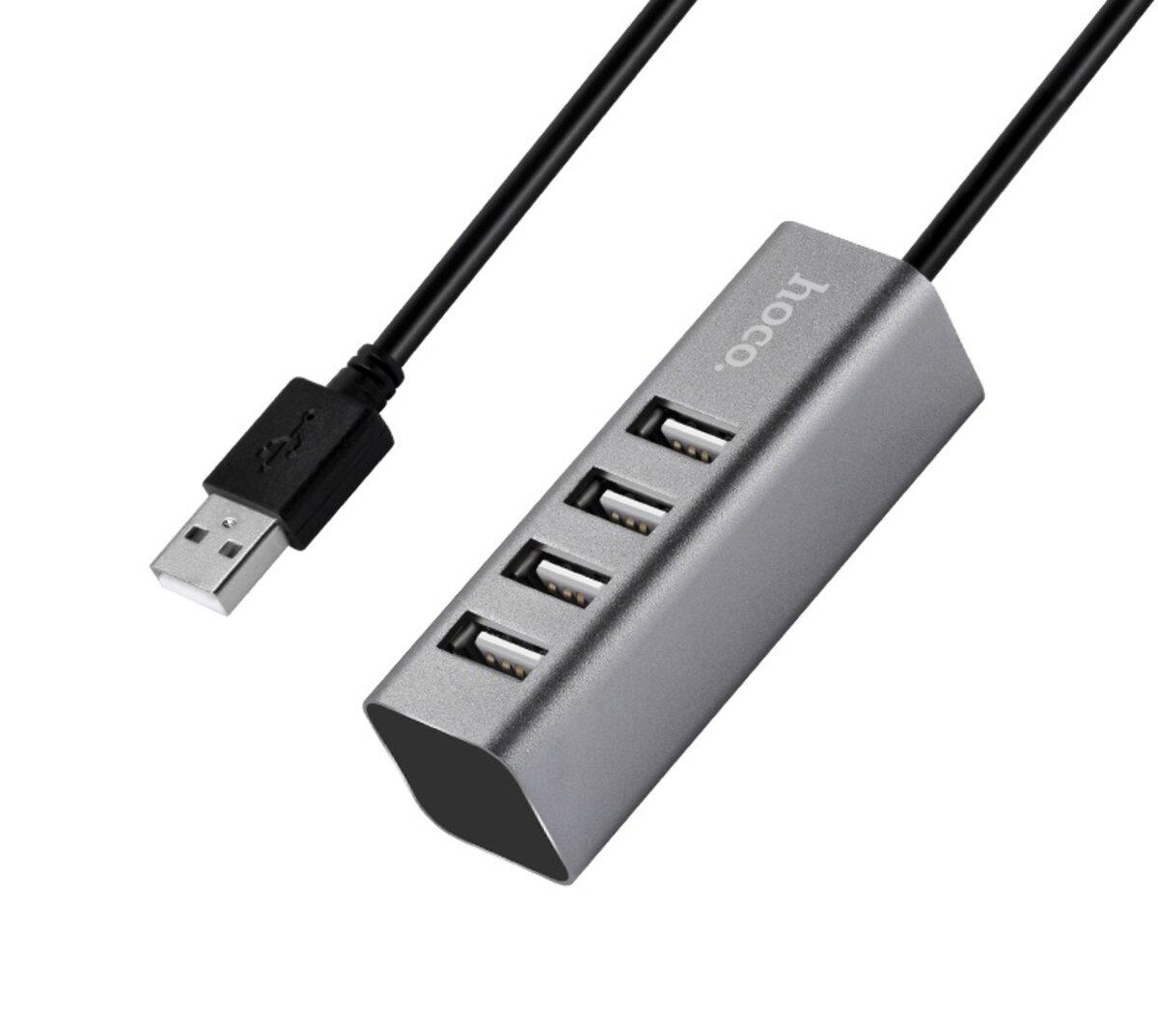 USB-хаб HOCO HB1 4USB Line machine Tarnish lly
