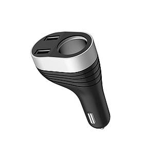 Автомобільний зарядний пристрій HOCO Z29 Regal digital display cigarette lighter car charger Black ly