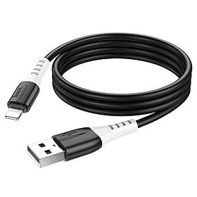 Кабель HOCO X82 USB to iP 2.4A, 1m, silicone, silicone connectors, Black yL.
