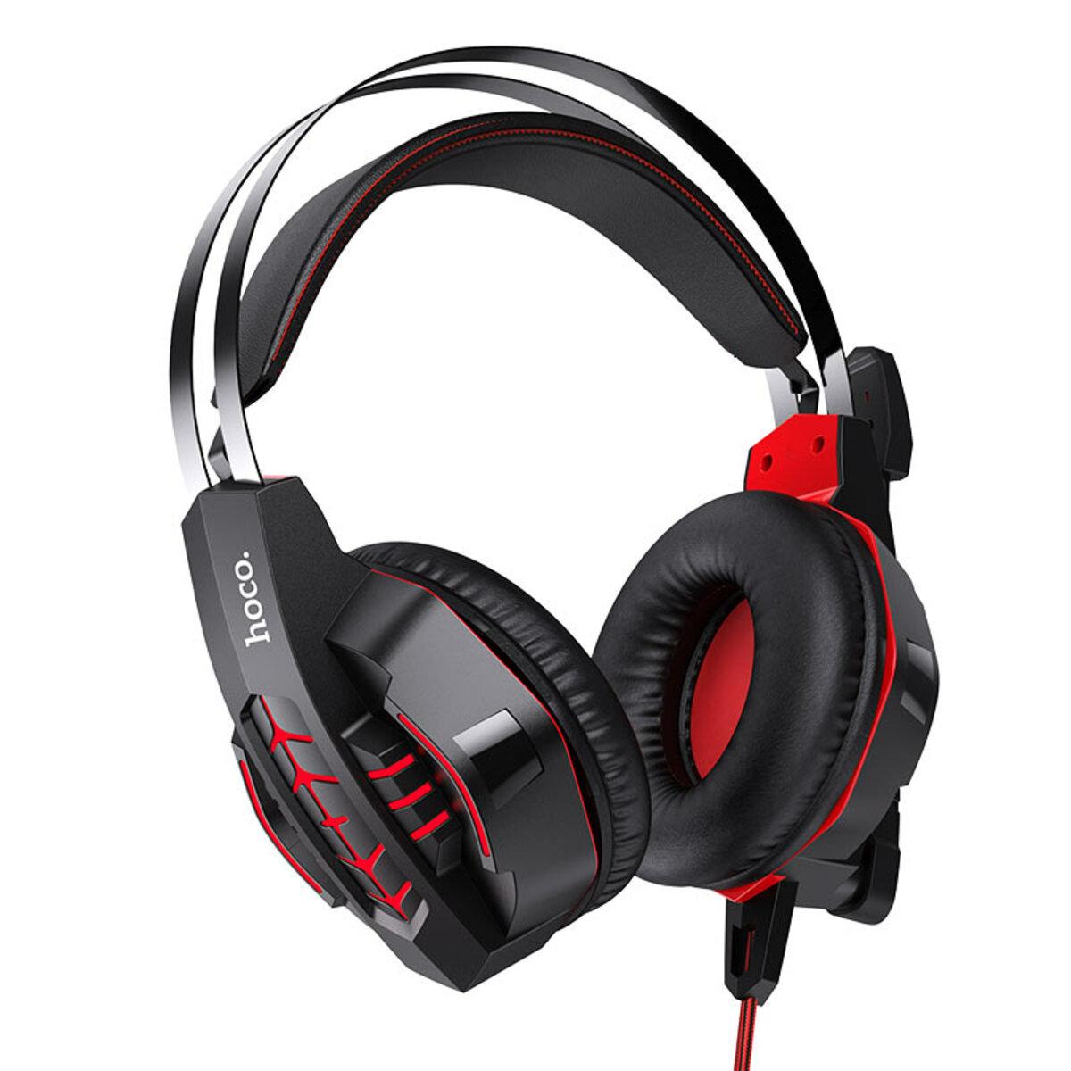 Навушники HOCO W102 Cool tour gaming headphones Red lly