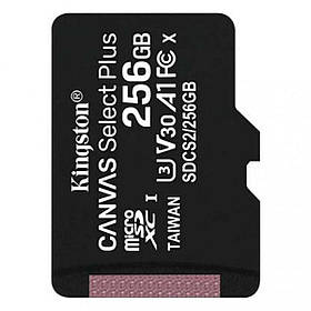 Карта пам'яті microSDXC (UHS-1) Kingston Canvas Select Plus 256Gb class 10 А1 (R-100MB/s) yL.
