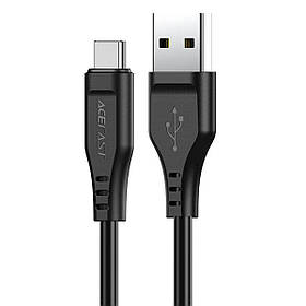 Кабель ACEFAST C3-04 USB to Type-C 3A, 1.2m, TPE, TPE connectors, Black yL.
