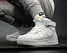 Кросівки Nike Air Force 1 x Louis Vuitton High White / Найк Аїр Форс 1 Луї Віттон Високі Білі, фото 4