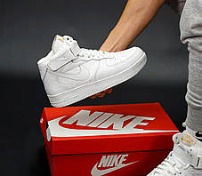 Кросівки Nike Air Force 1 x Louis Vuitton High White / Найк Аїр Форс 1 Луї Віттон Високі Білі, фото 3