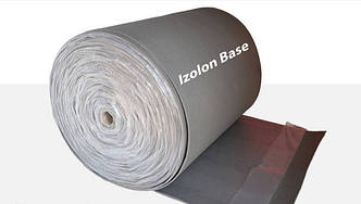 Тепло- та звукоізоляція. Izolon Base 10 самоклейний, полотно ППЕ НХ + клей — 10 мм.Мін.замовлення 5м