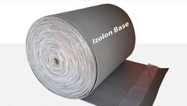 Тепло- та звукоізоляція. Izolon Base 10 самоклейний, полотно ППЕ НХ + клей — 10 мм.