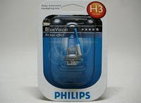 Автомобильная лампа Philips H3 с авт. системой стабилизации "BlueVision"