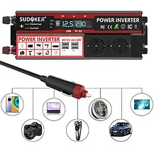 Інвертор, Sudokeji Power Inverter 4000W, 800 Вт. Перетворювач напруги потужністю до 800 Вт, фото 6