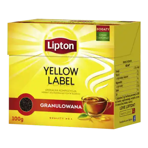 Чорний чай Lipton Yellow Label гранульований 100 грамів