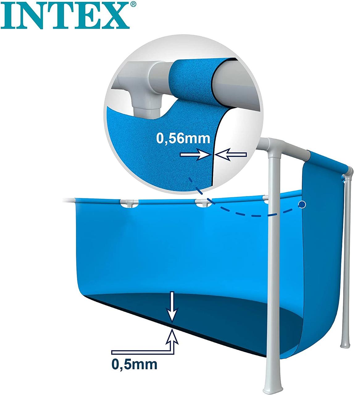 Каркасный бассейн Intex 28270 прямоугольный 220*150*60 см (ID ...