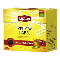 Черный чай Lipton Yellow Label гранулированный 100 грамм