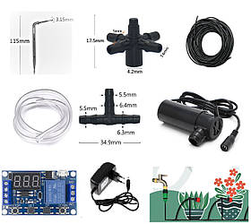 Комплект крапельного поливу з таймером та насосом 60 форсунок
