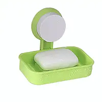 Мыльница на присоске Soap Box Multifunctional (Green) | Держатель для мыла настенный