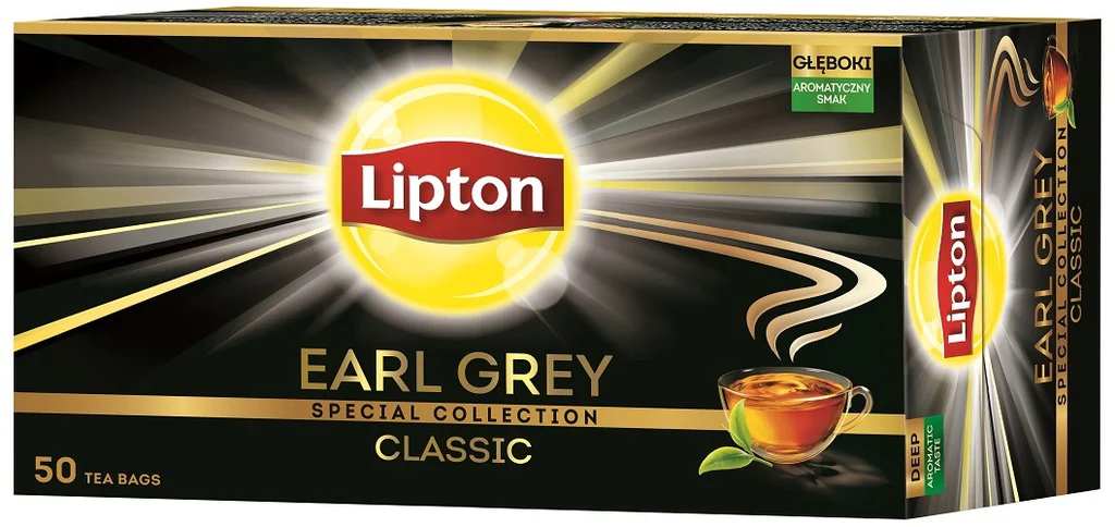 Чай з бергамотом Earl Grey Lipton 50 пакетиків, фото 1