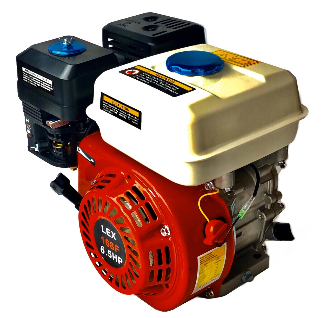 Двигун бензиновий 20 мм LEX 168F, фото 1