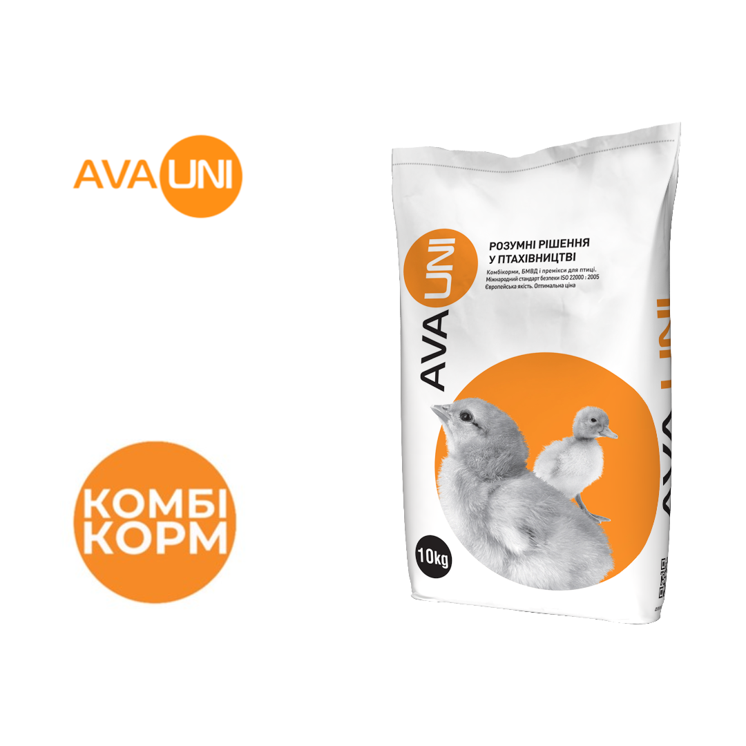 Гранульований комбікорм AVA UNI НF для продуктивних курей несучок, фото 1