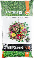 Торф'яний субстрат PEATFIELD Універсальний 20л. Готовий ґрунт з добривами.