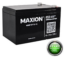 Акумулятор MAXION 12-12 12V-12ah AGM мультигель