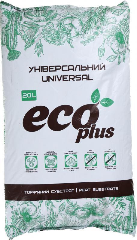 Торф'яний субстрат універсальний ECO PLUS 20 л 20