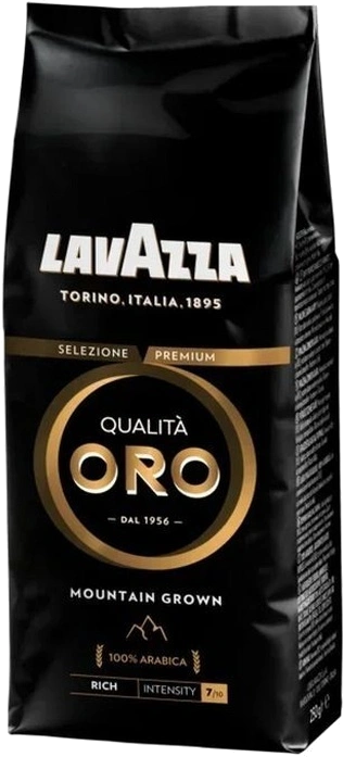 Кава в зернах Lavazza Qualita Oro Mountain Grown 100% арабіка 250 грамів, фото 1